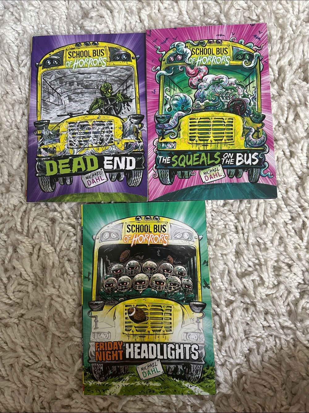 School Bus of Horrors Book Set By Michael Dahl